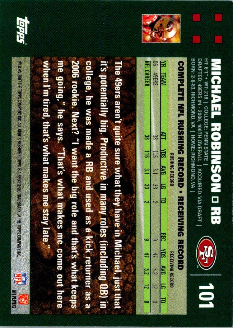 2007 Topps Michael Robinson