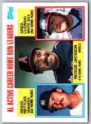1984 Topps AL Active Career Home Run Leaders - Reggie Jackson/Graig Nettles/Greg Luzinski ACL