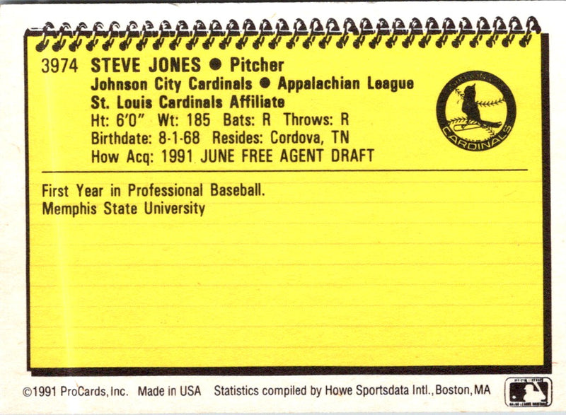 1991 ProCards Steve Jones