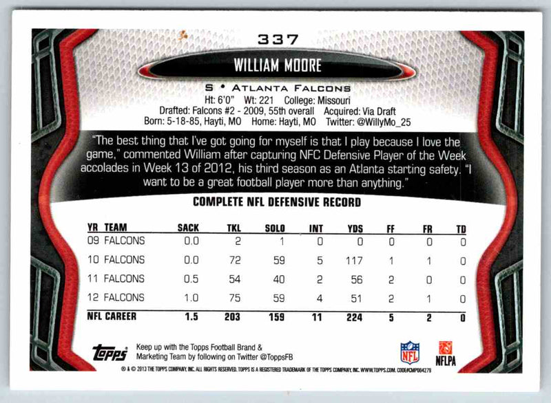 2013 Topps William Moore