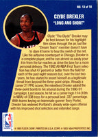 1992 Fleer Sharpshooters Clyde Drexler #13