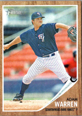 2011 Topps Heritage Minor League Adam Warren #170