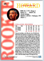 1995 Skybox Juwan Howard #378