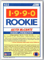 1990 Score Keith McCants #622