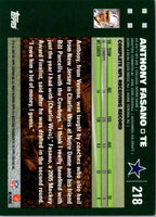 2007 Topps Anthony Fasano #218