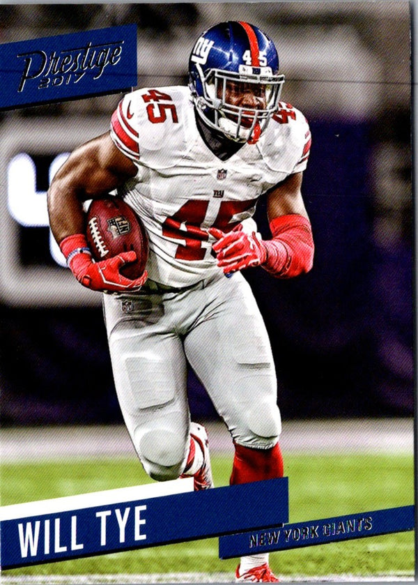 2017 Panini Prestige Will Tye #22