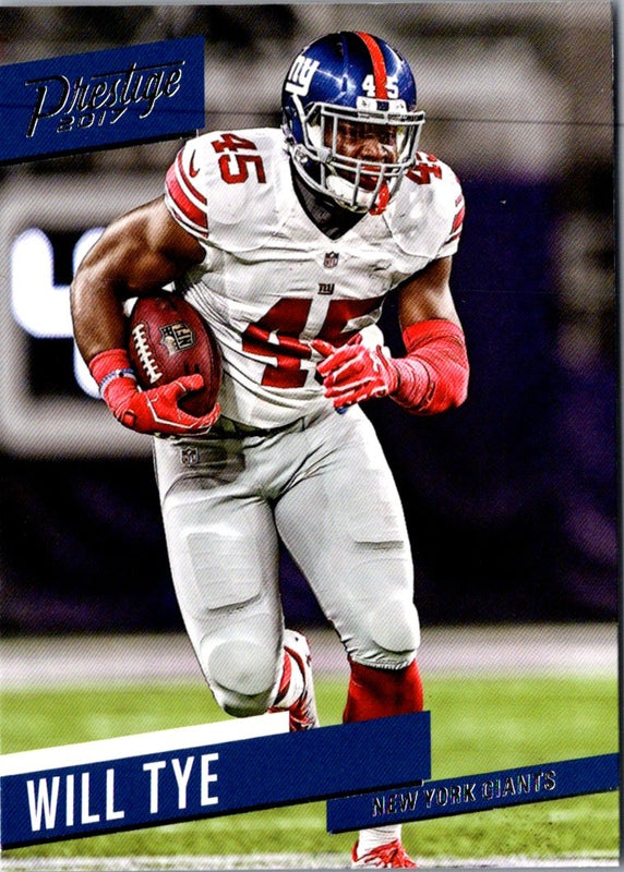 2017 Panini Prestige Will Tye #22
