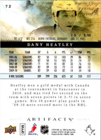 2010 Upper Deck Artifacts Dany Heatley #72