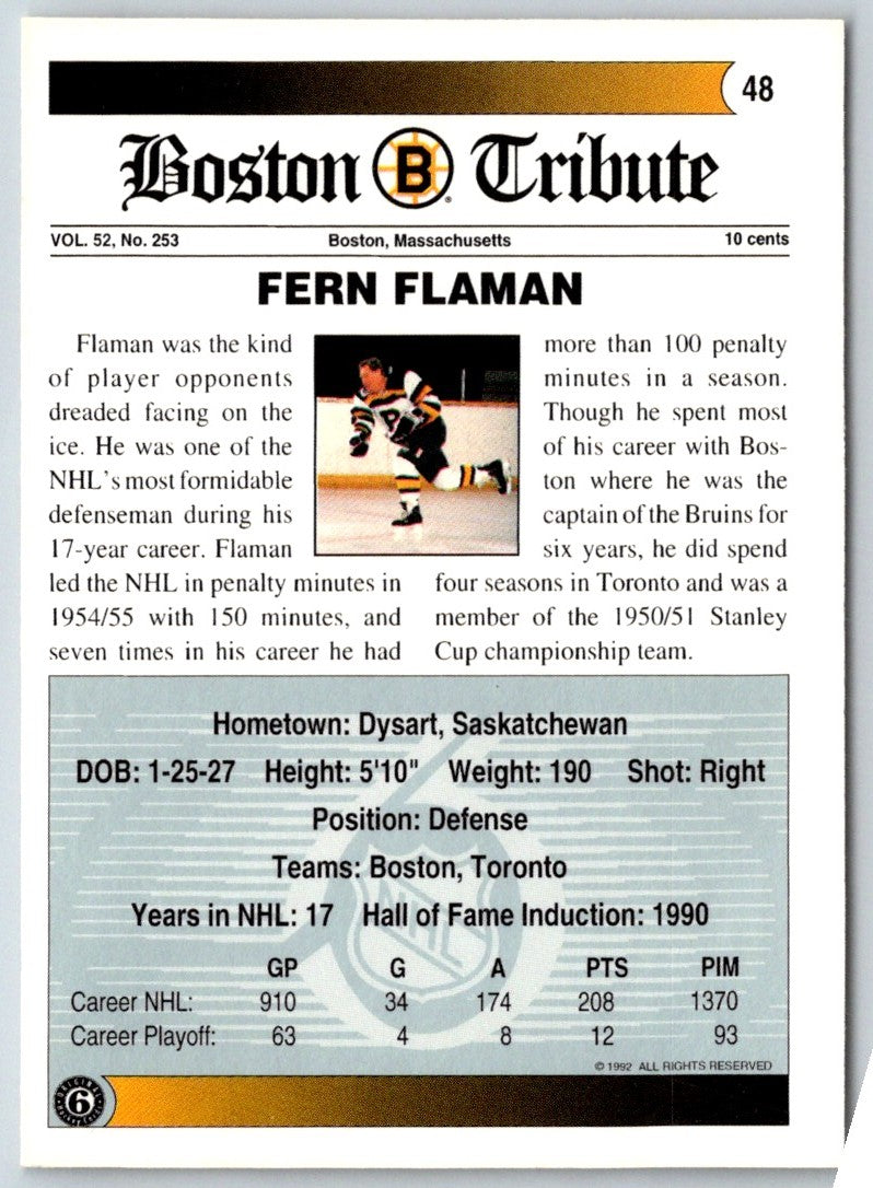 1991 Ultimate Original 6 Fern Flaman