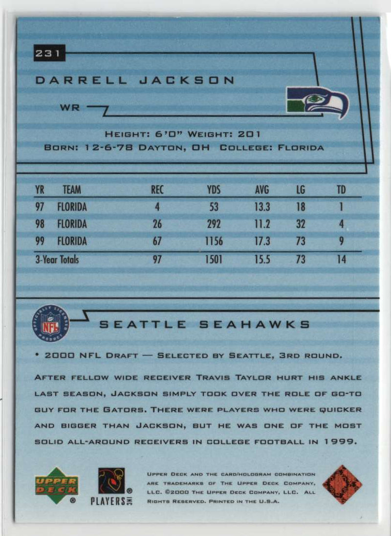 2000 Upper Deck Darrell Jackson