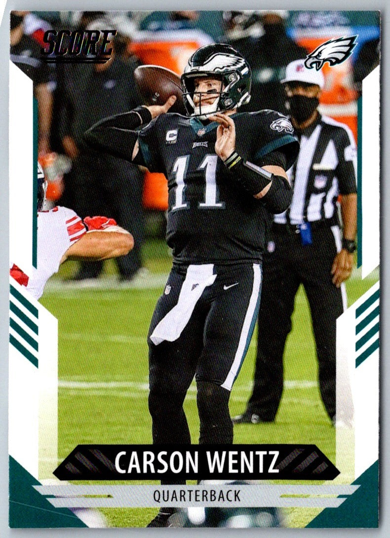 2021 Score Scorecard Carson Wentz