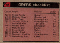 1980 Topps Paul Hofer/Freddie Solomon/James Owens/Dwaine Board #526