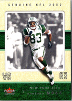 2002 Fleer Genuine Santana Moss #14