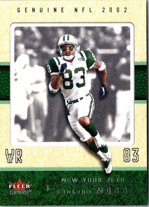 2002 Fleer Genuine Santana Moss #14