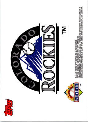 2001 Topps Opening Day Stickers Colorado Rockies #NNO