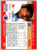 1990 Pro Set Michael Carter #285