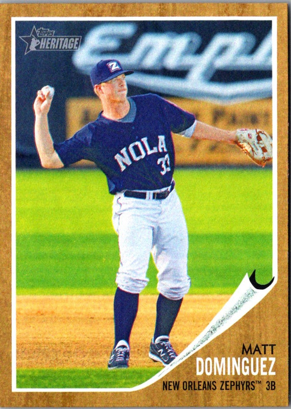 2011 Topps Heritage Minor League Matt Dominguez #12