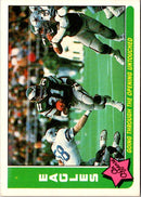 1985 Fleer Team Action Going Up the Middle under a Full Head of Steam (Offense)