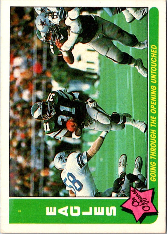 1985 Fleer Team Action Going Up the Middle under a Full Head of Steam (Offense) #52