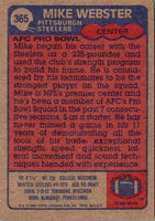 1985 Topps Mike Webster #365
