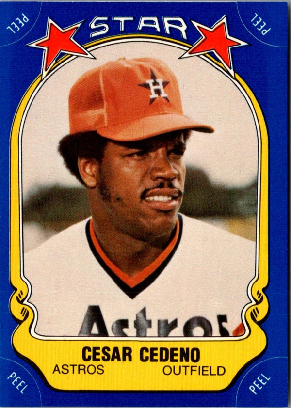 1981 Fleer Star Stickers Cesar Cedeno #35