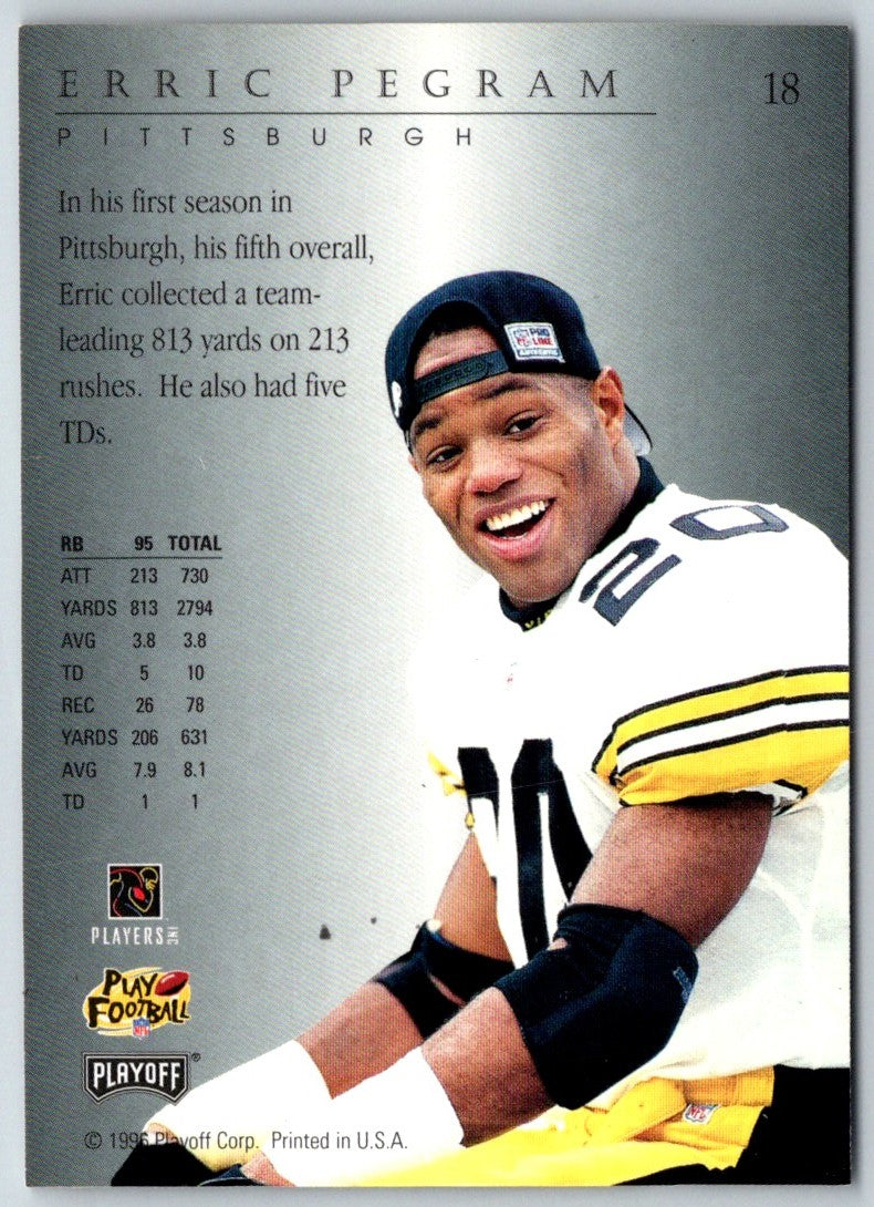1996 Playoff Trophy Contenders Erric Pegram