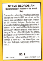 1987 Donruss Highlights Steve Bedrosian #9