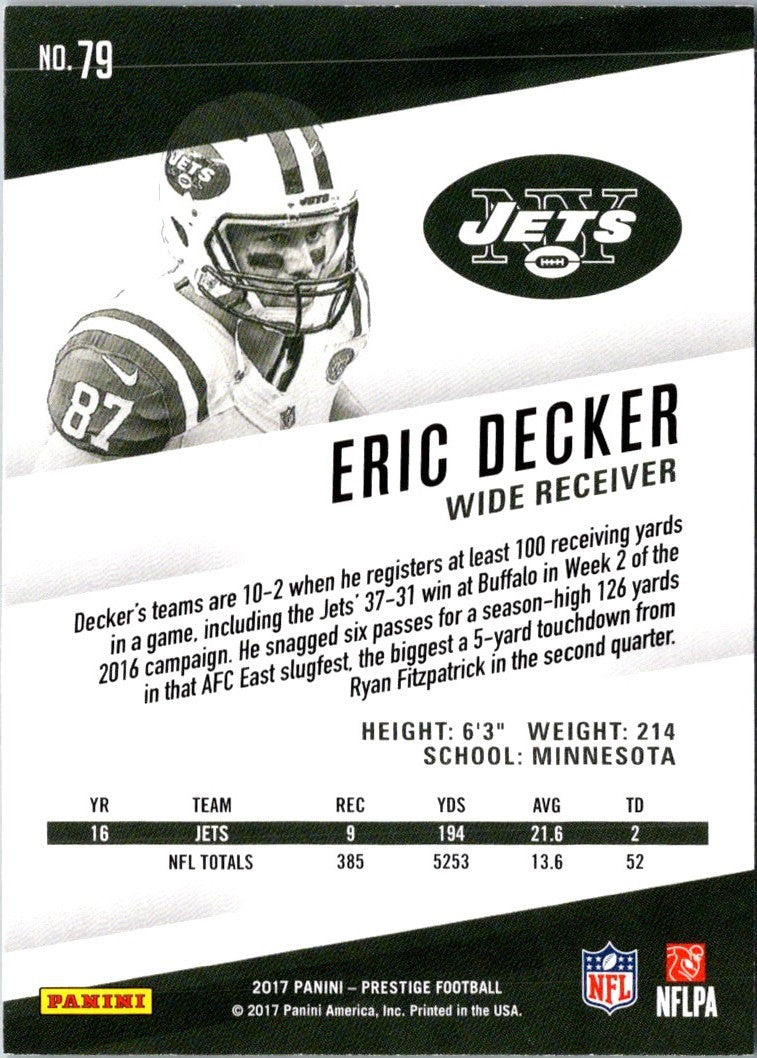 2017 Panini Prestige Eric Decker