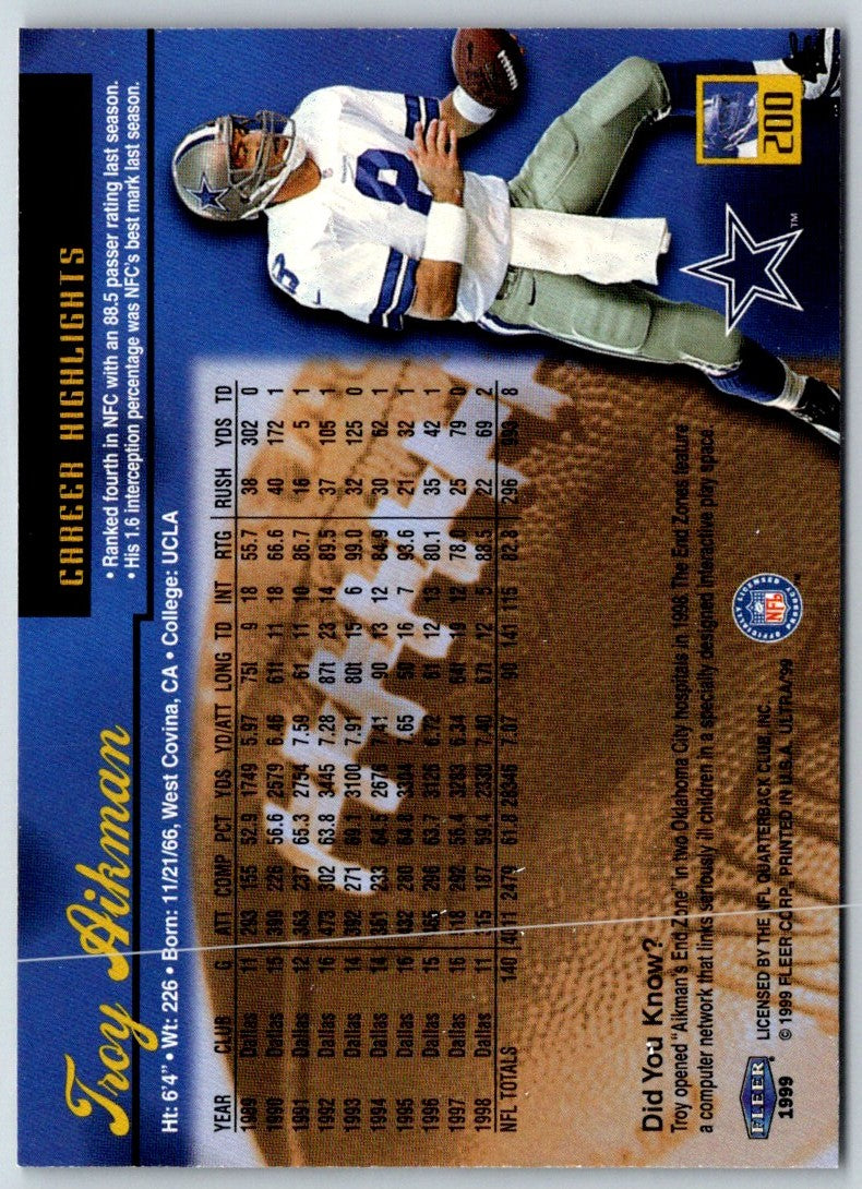 1999 Ultra Troy Aikman