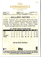 2018 Topps Gallery Felix Hernandez #57