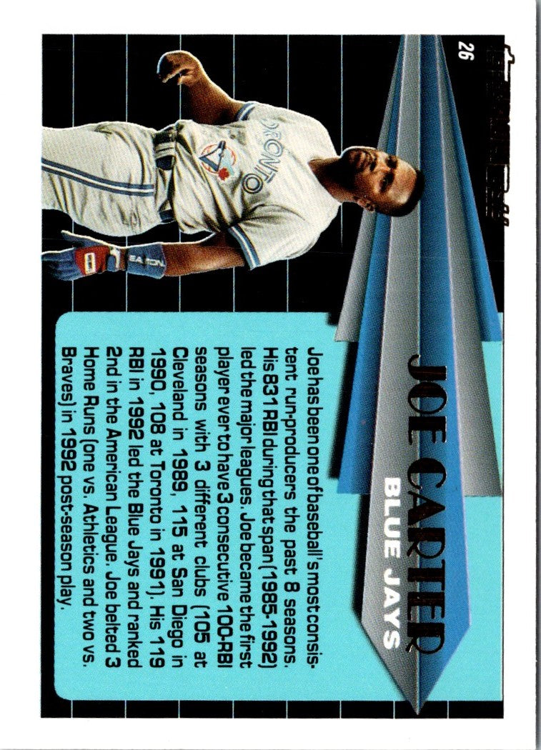 1993 Topps Black Gold Joe Carter