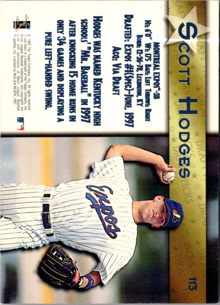 1997 Topps Stars Scott Hodges