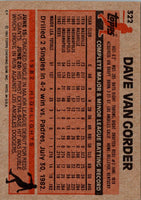 1983 Topps Dave Van Gorder #322 Rookie NM-MT