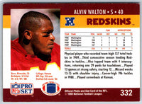 1992 Proset Alvin Walton #332