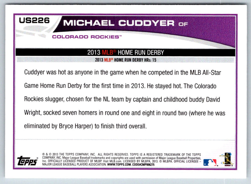 2013 Topps Update Michael Cuddyer