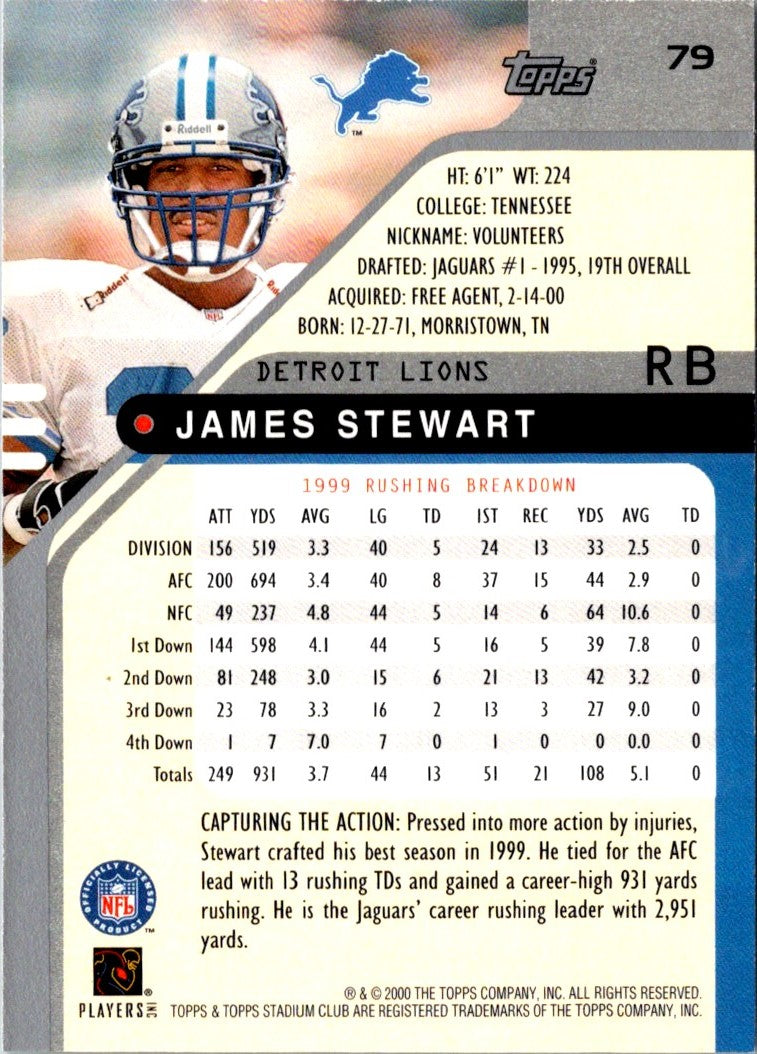 2000 Stadium Club James Stewart