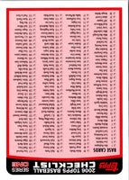 2004 Topps Checklist Checklist 3 (Green) #NNO