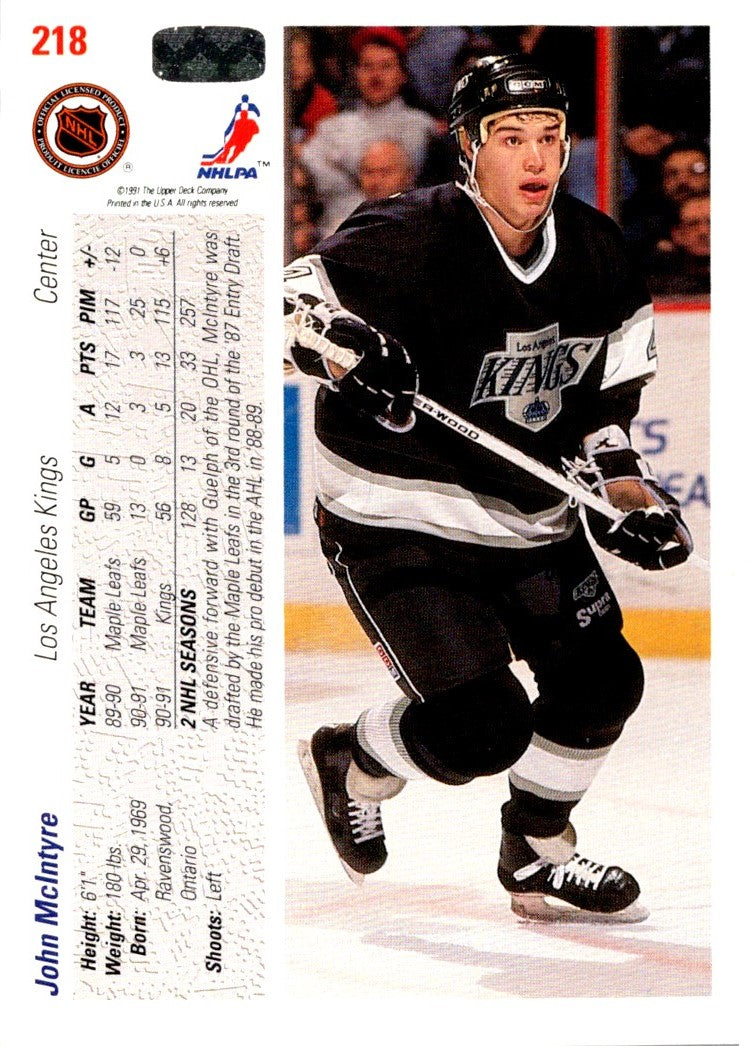 1991 Upper Deck French John McIntyre