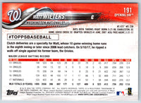 2018 Topps Opening Day Matt Wieters #191