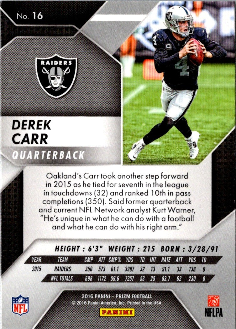 2016 Panini Derek Carr