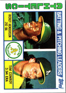 1984 Topps Rickey Henderson/Tim Conroy