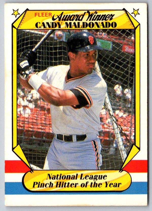 1987 Fleer Award Winners Candy Maldonado #23