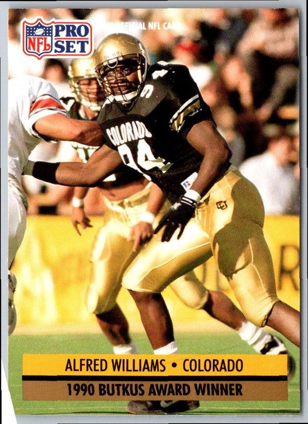 1991 Pro Set Alfred Williams #35 Rookie