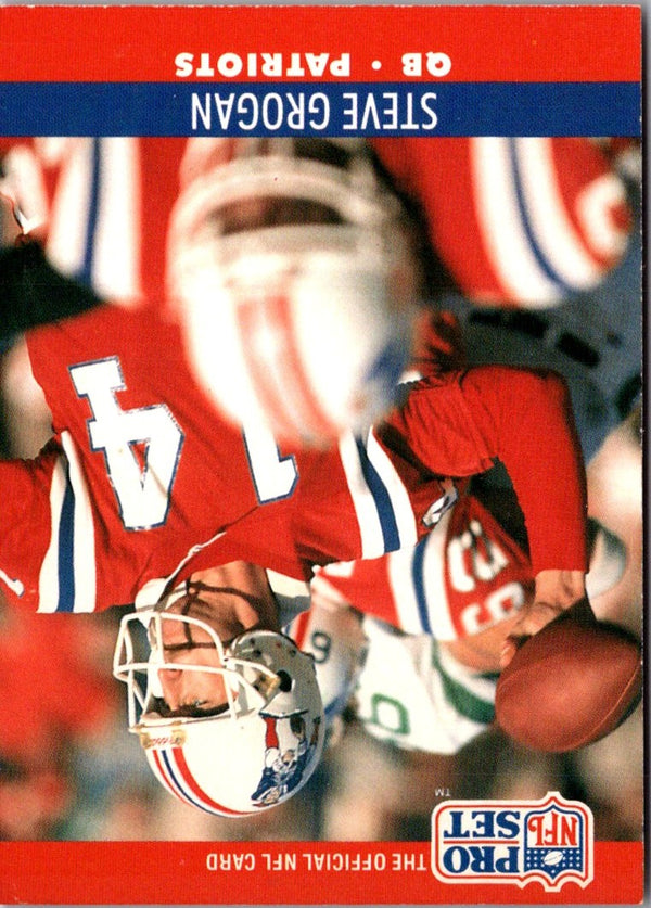 1990 Pro Set Steve Grogan #580