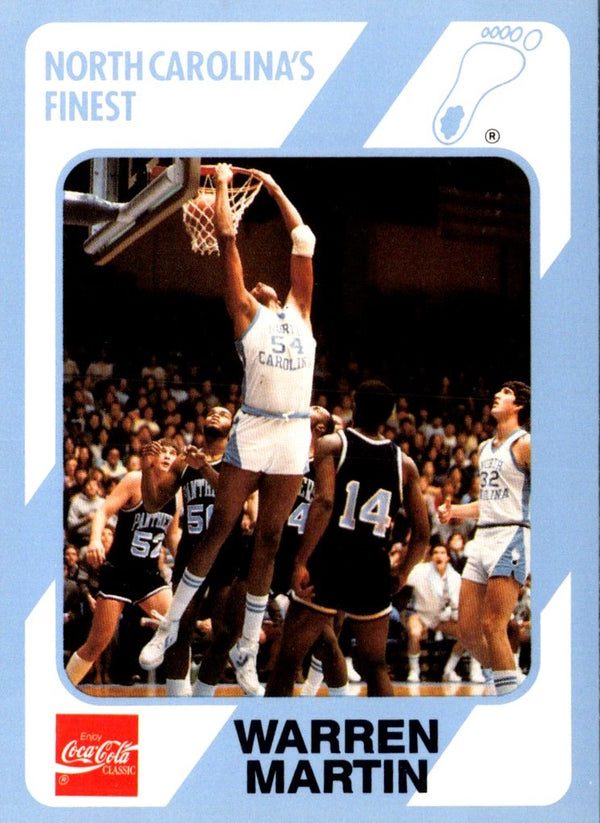 1989 Collegiate Collection North Carolina's Finest Warren Martin #141