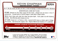 2012 Bowman Chrome Prospects Kevin Chapman #BCP214