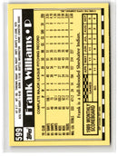 1990 Topps Tiffany Frank Williams