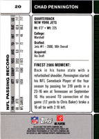2007 Finest Chad Pennington #20