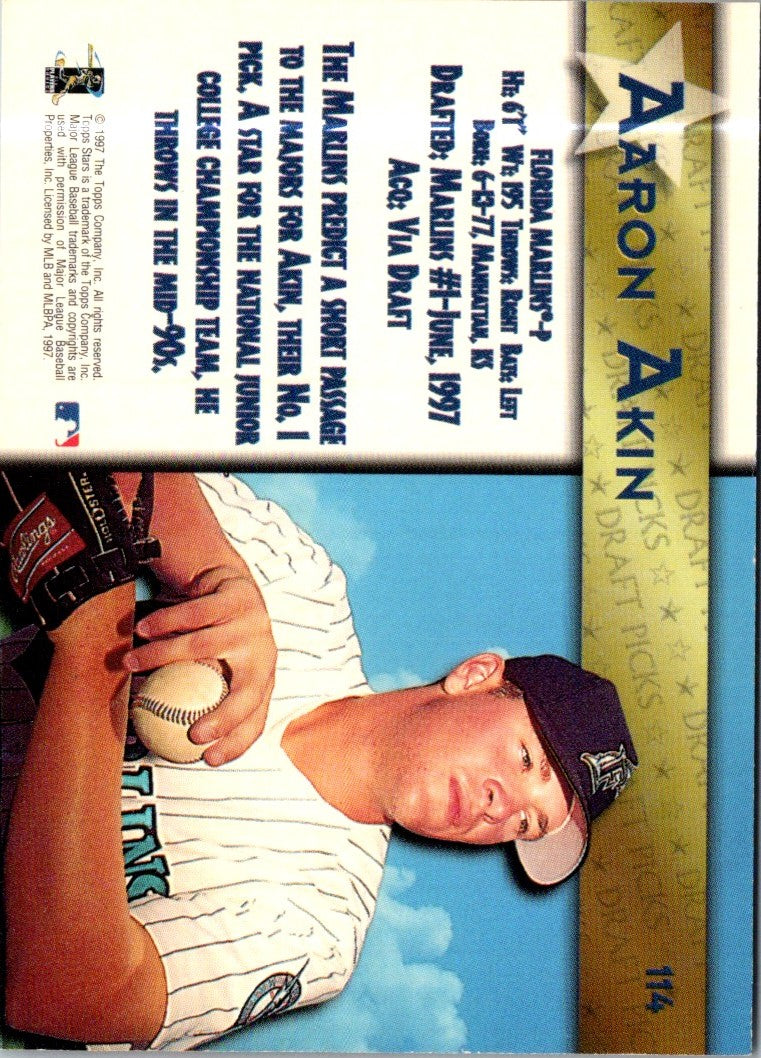 1997 Topps Stars Aaron Akin