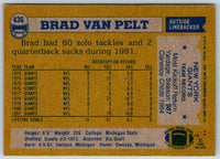 1982 Topps Brad Van Pelt #436